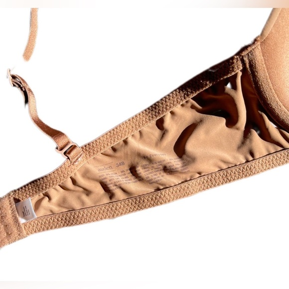 Auden Everyday Lightly Lined Demi T Shirt Bra Women’s 34B Caramel - Picture 4 of 4